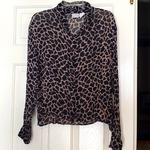 NEWPORT NEWS VINTAGE LONG SLEEVE BLOUSE SIZE 16